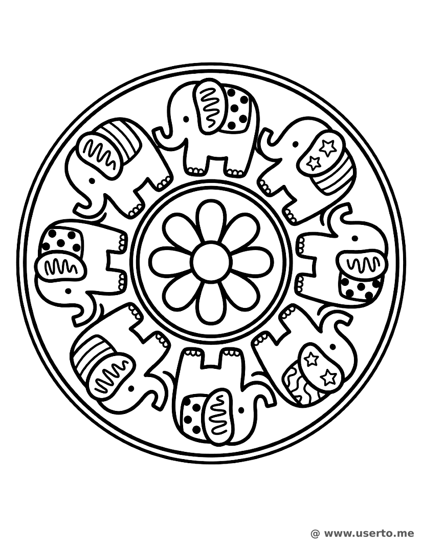 Loop de Padrão de Elefante de Circo