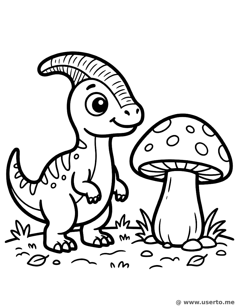 O Bebê Dino e o Cogumelo Mágico
