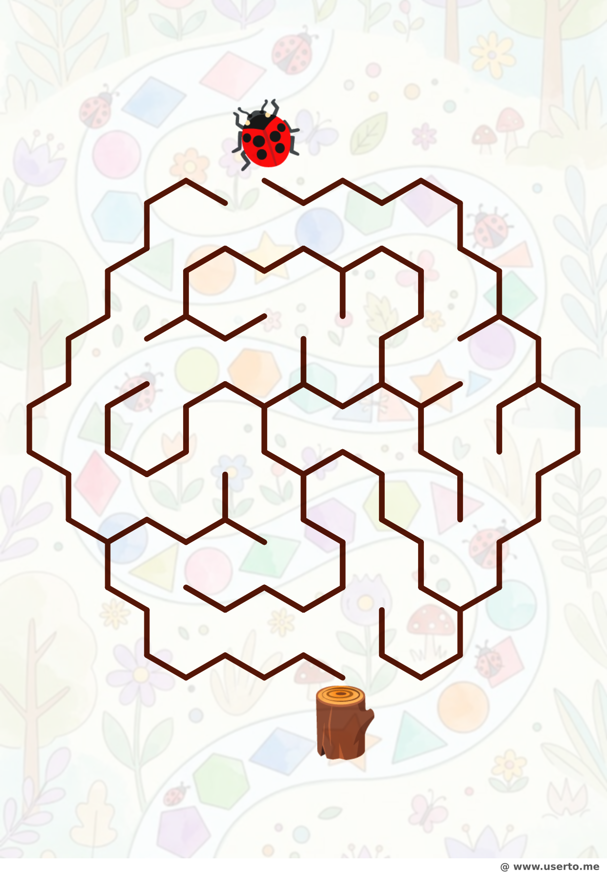 The Ladybug's Kaleidoscope Path