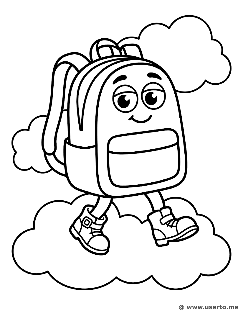 Der Wolken-Wanderausflug des mutigen Rucksacks