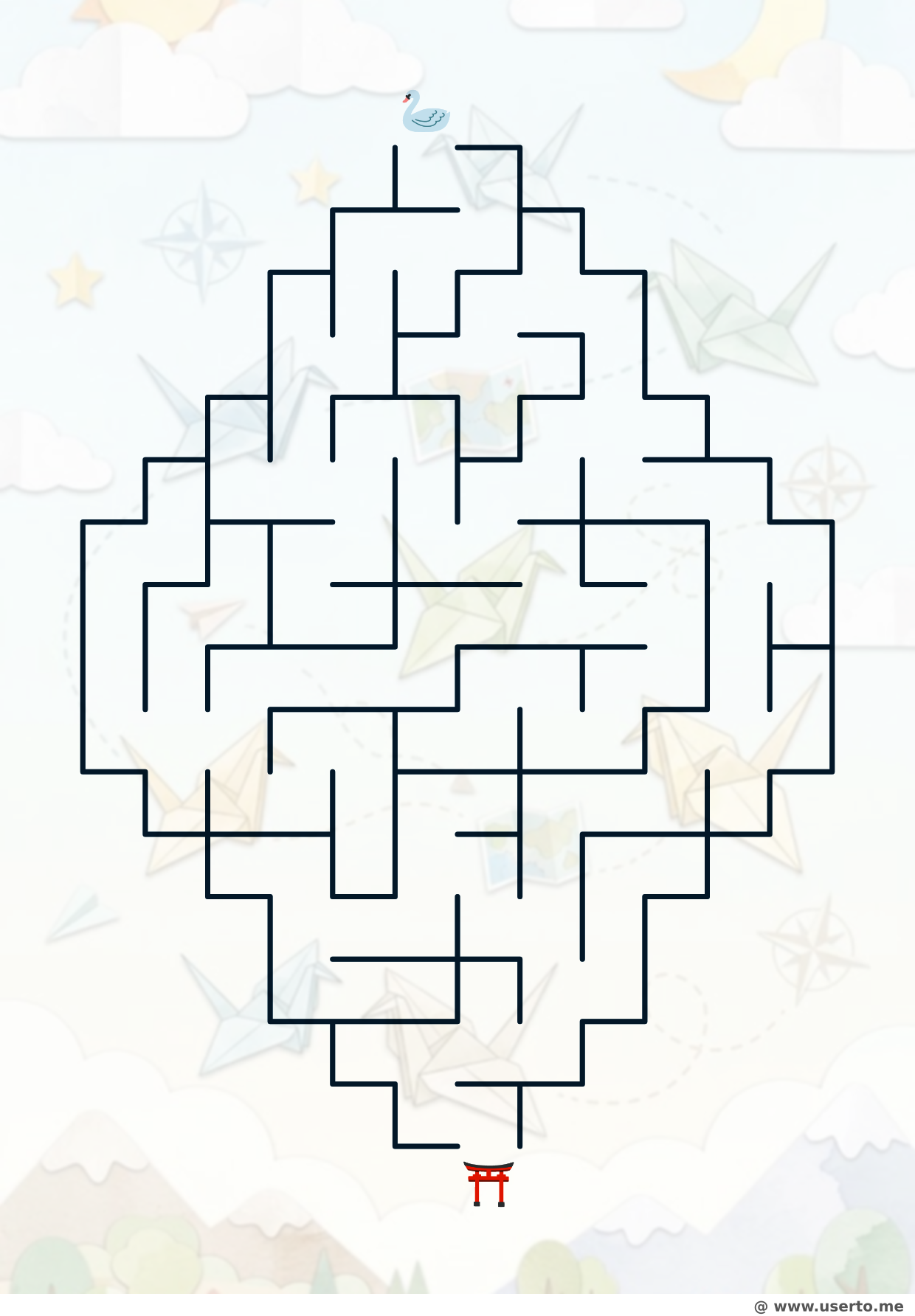 Origami Crane's Paper Sky Navigation