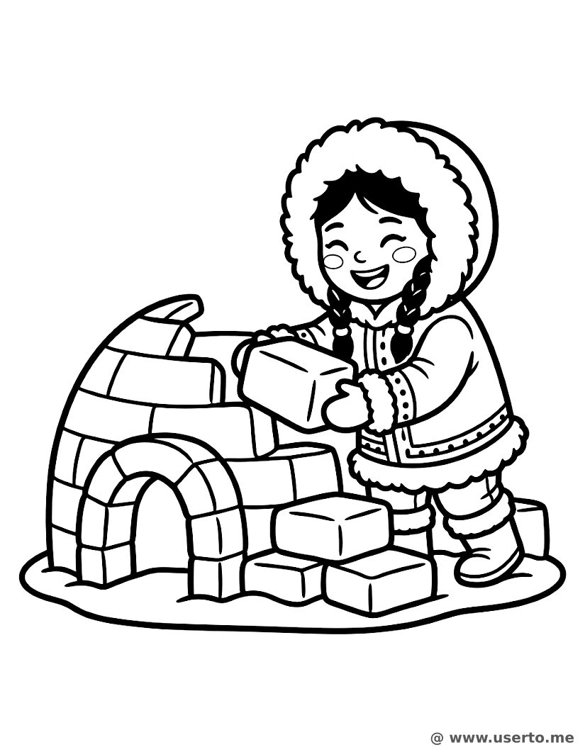 Arktische Schneeprinzessin