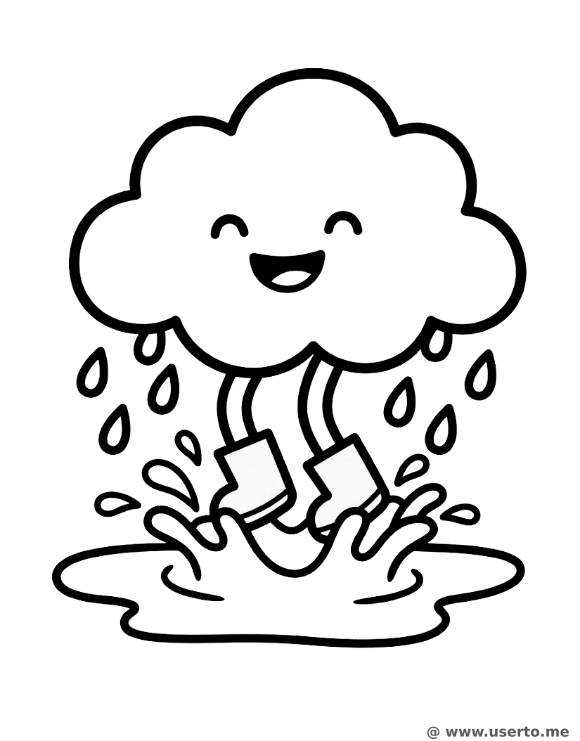 Happy Rain Cloud's Puddle Jump
