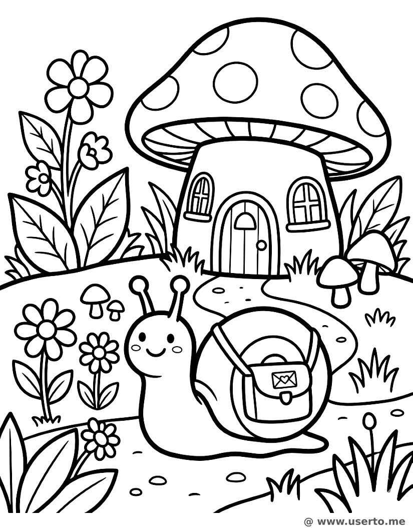 A Casa Cogumelo do Caracol Carteiro