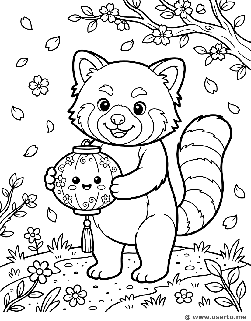 Das Laternenfest des Roten Pandas