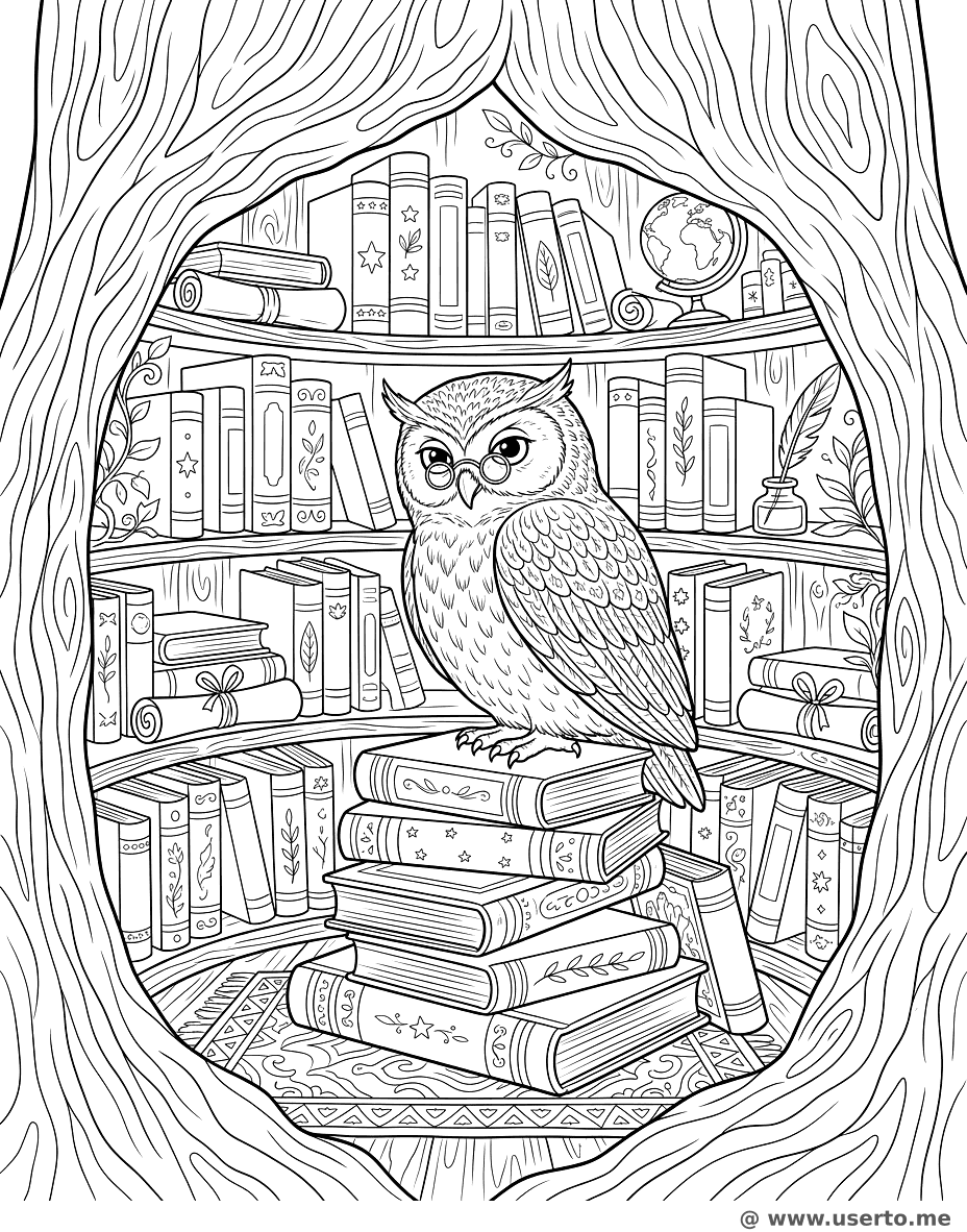 The Wise Owl's Secret Library