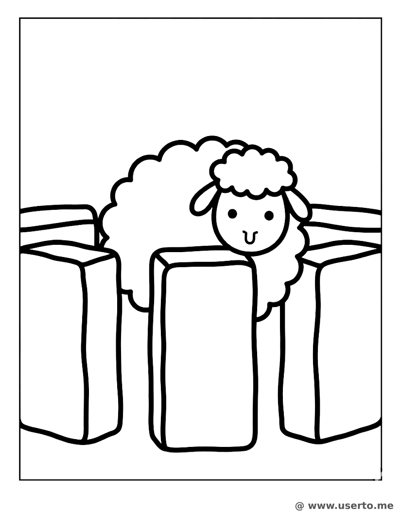 Schafe an den großen Steinen