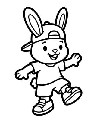 춤추는 힙합 토끼