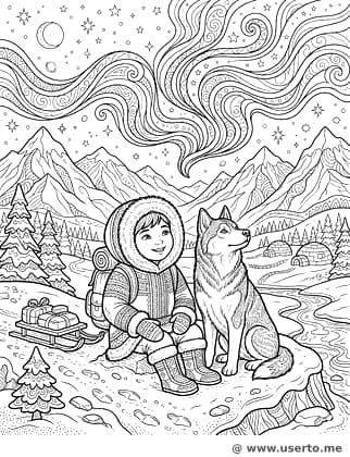 Northern Lights Over the Tundra