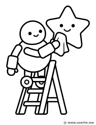 별을 닦는 다정한 로봇