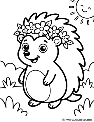 Die Blumenkrone des Igels