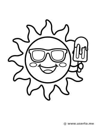 태양의 시원한 여름 간식