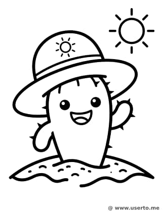 Sonniger Kaktus-Freund
