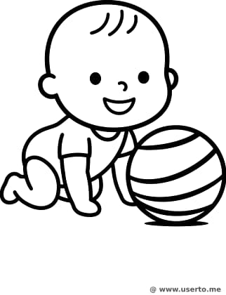 Happy Baby and Giant Ball
