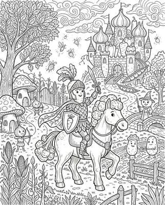 용감한 당근 기사