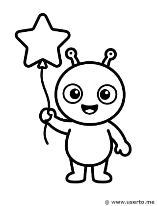 풍선 든 외계인