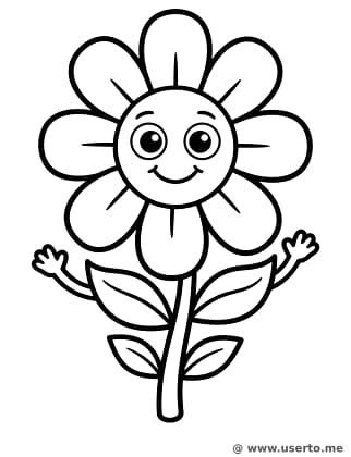 Das freundliche kleine Gänseblümchen