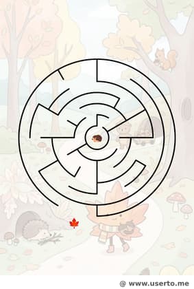 단풍잎의 포근한 겨울잠 여행