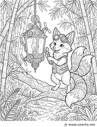 Mecânico Kitsune de Engrenagens