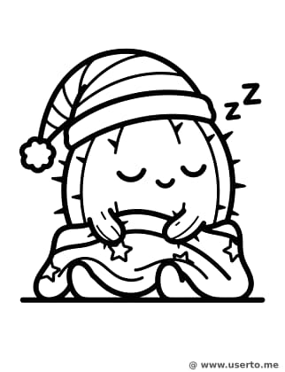 졸린 꼬마 선인장