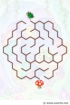 La cueva de cristal del escarabajo brillante