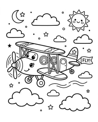 하늘을 나는 비행기