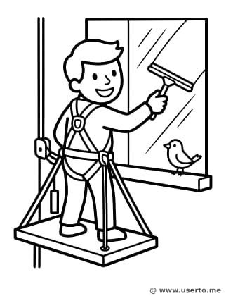 High-Flying Window Washer