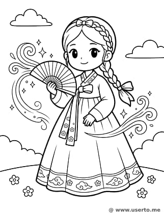 Mystische Fächertänzerin