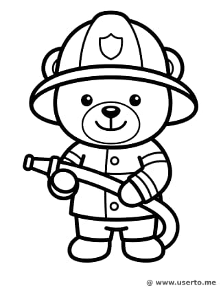 Friendly Firefighter Bear