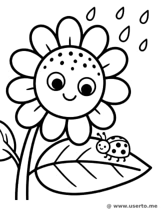 Girasol Protector de Lluvia