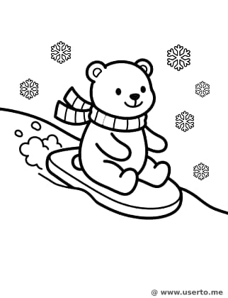 아기 북극곰의 얼음 미끄럼틀 모험