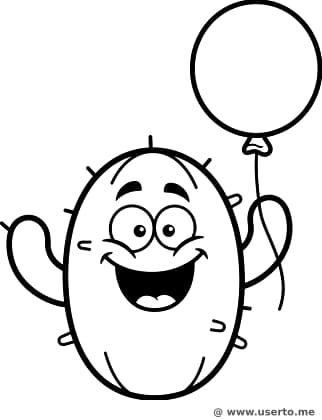 풍선을 든 꼬마 선인장