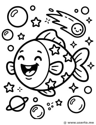 Der kichernde kosmische Sternenfisch