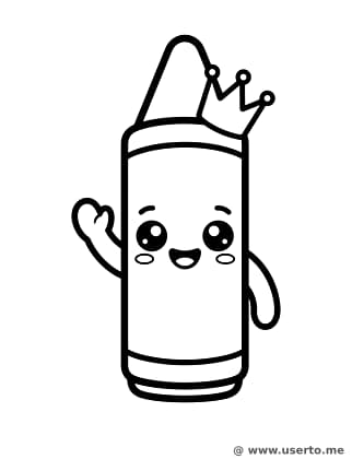 Crayon with a Crown