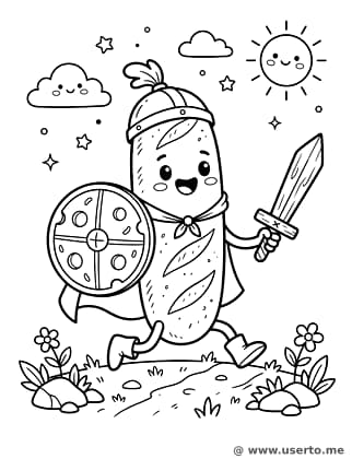 The Brave Baguette Knight