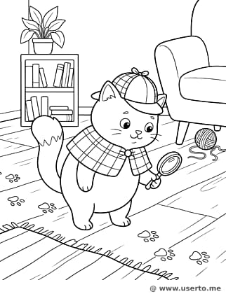 Detective Paws and the Yarn Mystery