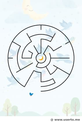 O voo do pássaro azul sob as estrelas