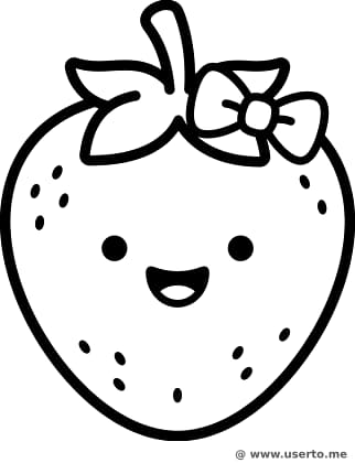 Smiling Cute Strawberry