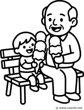 Ice Cream Date with Grandpa