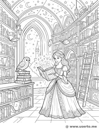 공주와 마법의 도서관