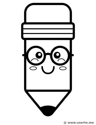 귀여운 꼬마 연필