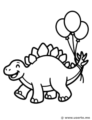 Stegosaurus Balloon Party