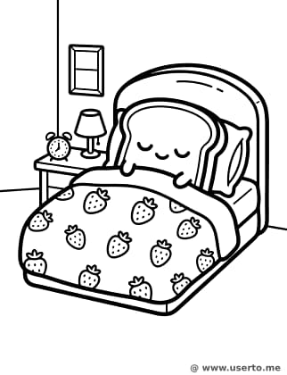 Das Erdbeermarmeladen-Bett des verschlafenen Toasts