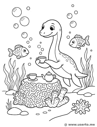Plesiosaurus Undersea Tea