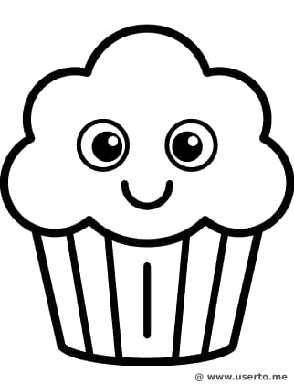 Der fröhliche Streusel-Cupcake