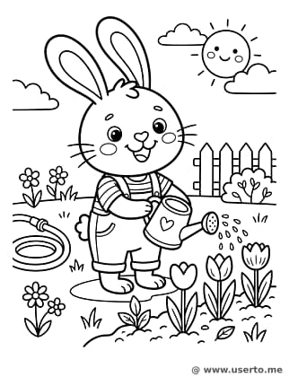 토끼의 정원 가꾸기 모험