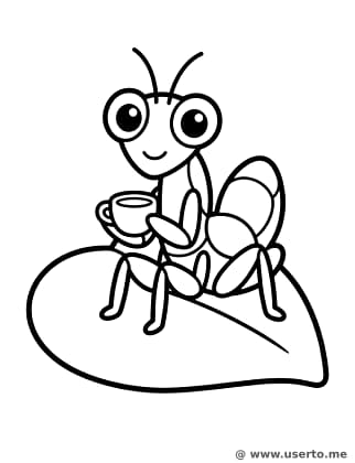 Die Teeparty der Orchideenmantis