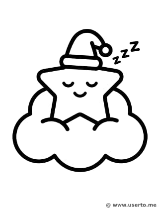 Estrella Dormilona en una Nube