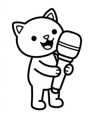 노래하는 아기 고양이