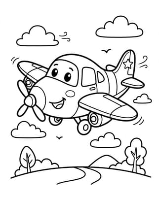 하늘을 나는 비행기